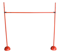 Bâtons d'agilité télescopiques en PVC à hauteur réglable pour le football, multi-usages, durables, écologiques, toutes saisons