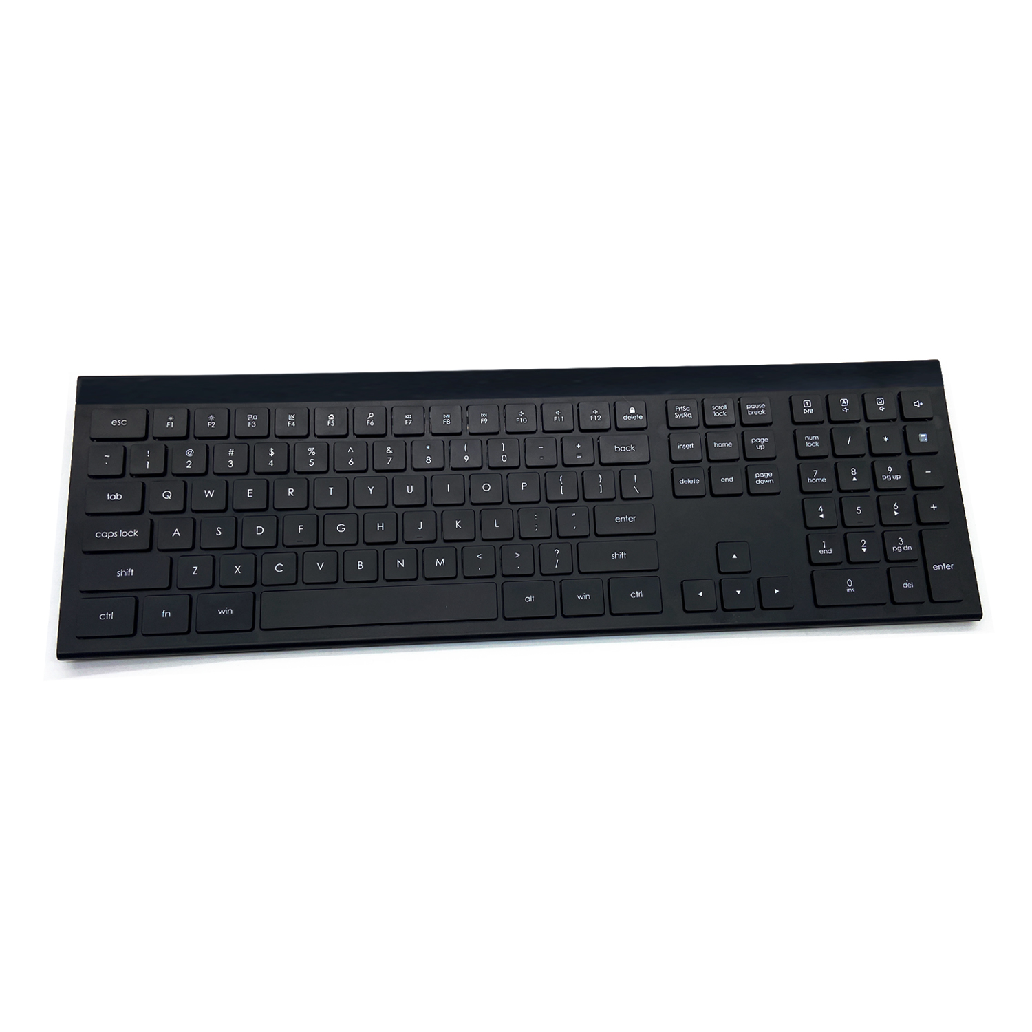 Oem Full Size Spanish Latin Multi-Devices Blue tooth Wireless Keyboard With Rechargeable Battery