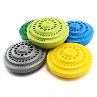 Boîte de rangement rotative en plastique pour bijoux, 100 trous, organisateur pour fraises, mini-brosses, forets, diamants, pour banc rotatif