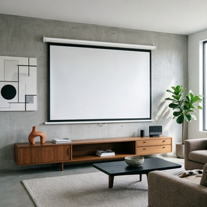 <span class=keywords><strong>Écran</strong></span> de projection manuel rétractable flexible de 95 pouces 4:3, grand angle de vue, <span class=keywords><strong>pour</strong></span> les présentations et le partage en réunions de bureau - Product Image 1