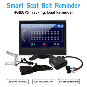 Système d'alerte intelligent pour <span class=keywords><strong>ceinture</strong></span> <span class=keywords><strong>de</strong></span> <span class=keywords><strong>sécurité</strong></span> avec écran <span class=keywords><strong>de</strong></span> 7 pouces pour voiture, <span class=keywords><strong>capteur</strong></span> d'occupation multi-places à surveillance indépendante pour bus scolaire et transport public - Product Image 2