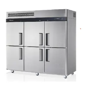 Six Doors Stainless Steel Vertical Freezer REACH-IN REFRIGERATORS Commercial Kitchen Commercial for Hotel Restaurant