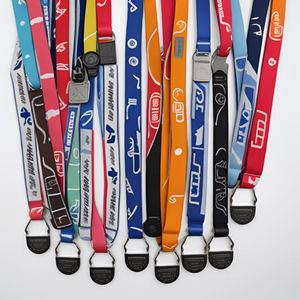 Lanière vierge OEM en polyester et nylon pour sublimation, ruban uni pour médailles, lanière personnalisée à bas prix avec logo imprimé - Product Image 1