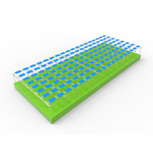 Sistema de Montaje de Estructura <span class=keywords><strong>Solar</strong></span> en Suelo con Riel de Aluminio Anodizado Plateado OEM para Soporte de Paneles Solares y Función de Bloque de Hormigón/Estaca Helicoidal - Product Image 1