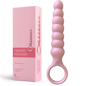 ของเล่นทางเพศสำหรับผู้ชายและผู้หญิง แบบสอดใส่พร้อมห่วงดึงสั่นสะเทือน ใช้สำหรับกระตุ้นต่อมลูกหมาก กันน้ำ เป็นมิตรกับสิ่งแวดล้อม เพื่อความปลอดภัยในการมีเพศสัมพันธ์ - Product Image 4