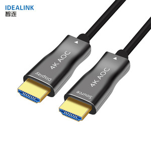 De alta velocidad macho a macho de aleación de Zinc de 4K 1080P antena HDTV Cable de fibra óptica HDTV Cable de la computadora - Product Image 1