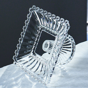 Assiette à fruits, à collation, à dessert, en <span class=keywords><strong>verre</strong></span>, style nordique, avec pied, prix d'usine, vente chaude - Product Image 4