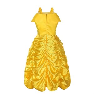 MAC-0003 Party Halloween Kids Yellow <strong>Princess</strong> <strong>Belle</strong> Fancy Dress <strong>Costume</strong> - Product Image 4