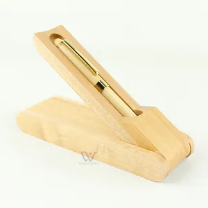 الفاخرة خشبية قلم رصاص أقلام الأعمال هدايا قلم بامبو مجموعة مع مربع الخيزران كرة خشبية أقلام