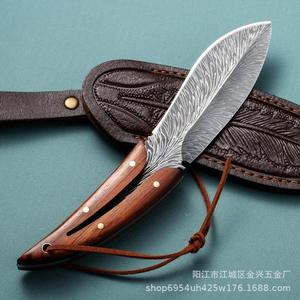 Cuchillo de supervivencia para exteriores con hoja fija de alta dureza, pequeño y afilado, para camping y bushcraft, compatible con Dropshipping en Shopify. - Product Image 3