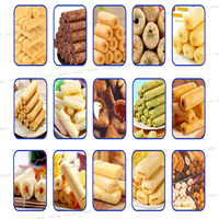 Ligne de production clé en main de snacks soufflés à cœur, de rouleaux de riz sandwich et de barres céréalières, avec extrudeuse bivis