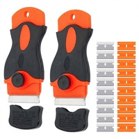 Kit de grattoirs double face 22 pièces légers pour la réparation domestique, le remplacement de mastic, le décapage d'adhésif de sol et l'élimination de la glace