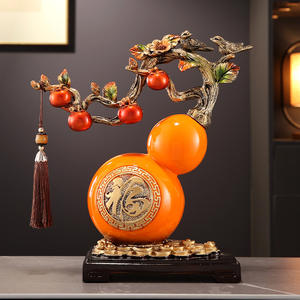 Persimmon Ruyi calabaza ornamento porche TV gabinete escritorio vino gabinete decoración sala de estar suerte regalo de inauguración - Product Image 1