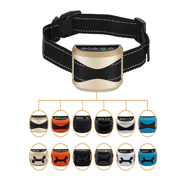 Top Selling Dog No Shock Barking Collar Rechargeable Anti-Bark Control with Beep / Vibration / Shock Training Mode