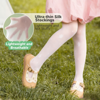 Chaussettes fines en maille pour enfants, collants super élastiques, nouveau design, chaussettes respirantes anti-accroc en soie pour femmes, chaussettes de base – Vente chaude