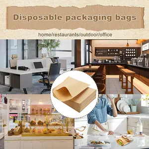 Kraft nâu phân hủy sinh học và compostable cấp thực phẩm túi giấy chưa tẩy trắng compostable tự nhiên Kraft Giấy Chứng Khoán túi cho các loại hạt