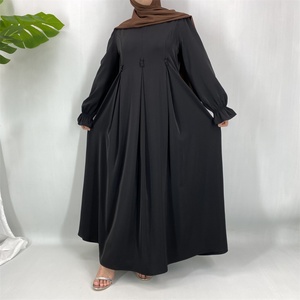 New Arrival Premium Closed Modest Maxi <b>Abaya</b> for Muslim Women Pockets Stylish Flowy Large Hem-Lightweight Breathable (6916) - Product Image 5
