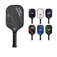 Ensemble de raquettes de pickleball en fibre de carbone T700 pressée à froid de qualité supérieure avec surface texturée pour le spin et le contrôle, raquette professionnelle
