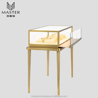 Vitrine de présentation de bijoux MASTER en verre élégant pour colliers, boucles d'oreilles, bagues, bracelets, chaînes de cheville, bijoux en or et en platine