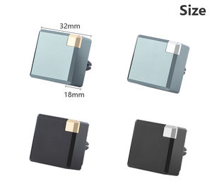 Meilleure vente Désodorisant de voiture de luxe en forme de petite brique carrée <span class=keywords><strong>Parfum</strong></span> de voiture magnétique en alliage solide d'aromathérapie orange longue durée - Product Image 2