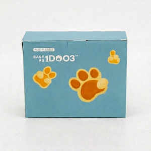 Bolsas Biodegradables para Desechos de Mascotas OEM, Bolsas para Excremento de Perro a Prueba de Fugas, Servicio de Empaque Personalizado, Diseño con Huella de Pata, Sin Perfume - Product Image 1