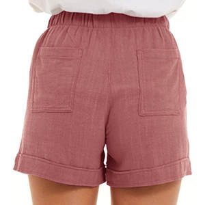 Shorts Casuales de Verano para Mujer, Cintura Alta, Venta al Por Mayor, Shorts Casuales para Mujer Baratos, Hechos a Medida, Shorts Ligeros para Mujer - Product Image 5