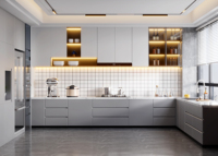 Meuble de cuisine modulaire en bois massif CHENTIAN - Design moderne écologique, unité de rangement ajustable et gain de place, montage facile
