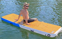 Île flottante gonflable pour piscine Jet Ski 2026 NOUVEAU Quai de pêche gonflable de haute qualité Durable et portable