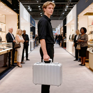 <span class=keywords><strong>Valigetta</strong></span> <span class=keywords><strong>di</strong></span> lusso a portata <span class=keywords><strong>di</strong></span> mano in argento personalizzato in <span class=keywords><strong>alluminio</strong></span> puro duro con schiuma - Product Image 4