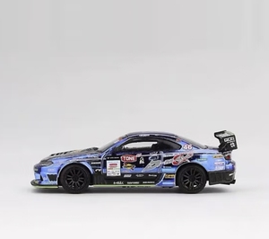 MINIGT 1:64 Nissan Silvia S15 n ° 46, modello di auto in lega, 857 - Product Image 4