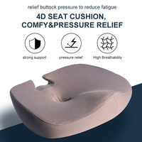 Coussin de siège ergonomique en mousse à mémoire de forme pour soulager la pression et soutenir les fesses, idéal pour chaise de bureau, voiture, maison, soulagement de la douleur lors de la position assise