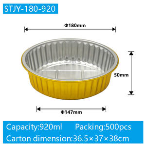 Camping y barbacoa caja de papel de aluminio dorado sellada engrosada 920ml - Product Image 3