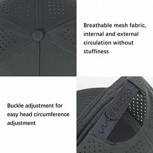 Casquette de golf personnalisée pour homme avec logo découpé au laser, perforée, 6 panneaux, imperméable, casquette de sport, casquette 5 panneaux - Product Image 5