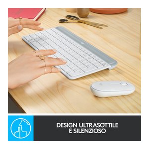 Tastiera e <b>mouse</b> MK SERIES Mk470 Slim Combo White 920 009197 - Product Image 3