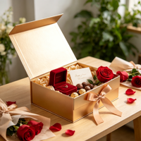 Boîte cadeau en marbre pour bougie, couvercle magnétique, estampage doré, boîte en papier vide avec sac pour bougie parfumée en cire de soja, vente en gros, présentoir
