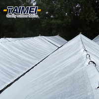 Bâche PE transparente 120gsm couverture résistante aux UV PE enduit serre cerisier Protection pluie acide
