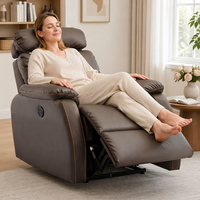 Fauteuil inclinable électrique en cuir PU, canapé inclinable moderne pour salon, siège individuel