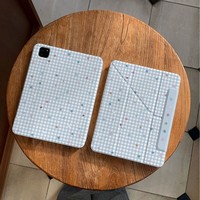 Housse de protection plate pour iPad 2025 10,2 pouces, motif étoiles à carreaux, pour modèles Air 11/10,9/10/13 avec séparation magnétique