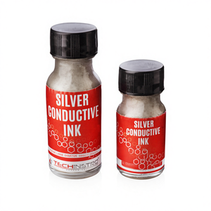 Encre conductrice à base d'argent TECHINSTRO, pigment d'argent à 70-80%, pâte thixotropique liante, 1 litre, OEM pour la réparation et l'assemblage de circuits - Product Image 1