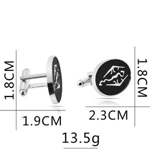 Nuevos Accesorios de Moda en Oferta, Gemelos de Camisa para Hombre con Diseño de Dinosaurio, Skyrim, Elder Scrolls, Dragón, Estilo Francés de Lujo, Accesorios Versátiles - Product Image 2