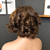 Perruque Bob Lisse 100% Cheveux Brésiliens Vierges Naturels, Effet Rebondissant, Taille Moyenne, avec Dentelle Transparente, Sans Colle, pour Femmes, Fournisseur de Premier Plan