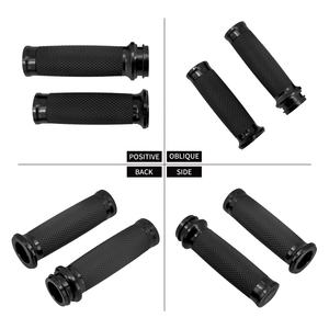 Motorrad Schwarz/Chrom Elektronische Gasgriffe Passend für Harley Touring Street Glide Road King Softail FLS - Product Image 3