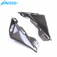 Couvercle de carénage de plaque de base de rétroviseur en fibre de carbone AKOSO pour Yamaha Tmax 560 2017-2024 accessoires de moto