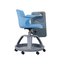 Mobilier scolaire Réunion ergonomique en plastique Formation à la rédaction Étudiant Université Chaise avec bloc-notes