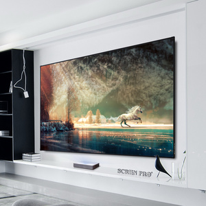 Laser <span class=keywords><strong>TV</strong></span> màn hình máy chiếu 120 inch môi trường xung quanh ánh sáng từ chối alr màn hình chiếu cho siêu ngắn ném, cố định khung màn hình - Product Image 3