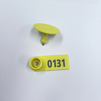 Nouvelle puce d'identification RFID UHF longue portée 860-960 MHz en TPU pour l'identification et le suivi des chèvres et des moutons, ISO18000-6C/EPC GEN2, portée de lecture 0~3,5 m
