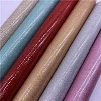 Tissu en cuir à paillettes épaisses en TPU lisse pour textiles de maison, sacs, chaussures et nœuds