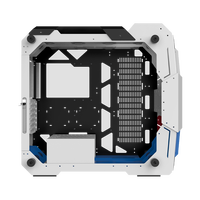 Boîtier d'ordinateur de jeu personnalisé ATX/ITX avec panneau latéral en verre OEM, forme irrégulière, prend en charge le refroidissement par eau