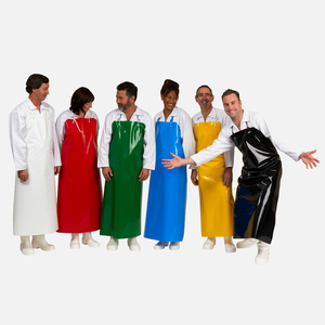 Custom waterproof <strong>white</strong> plastic rubber Vinyl bib welding butcher tpu <strong>apron</strong> - Product Image 5