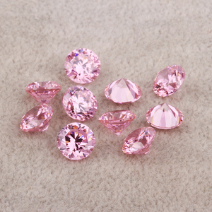 100 pz/Lotto Gemme Rotonde in Zirconia Cubica CZ da 3.5mm-12mm Nere Rosa Gialle <span class=keywords><strong>Granato</strong></span> Peridoto Ametista Viola Lavanda - Product Image 4